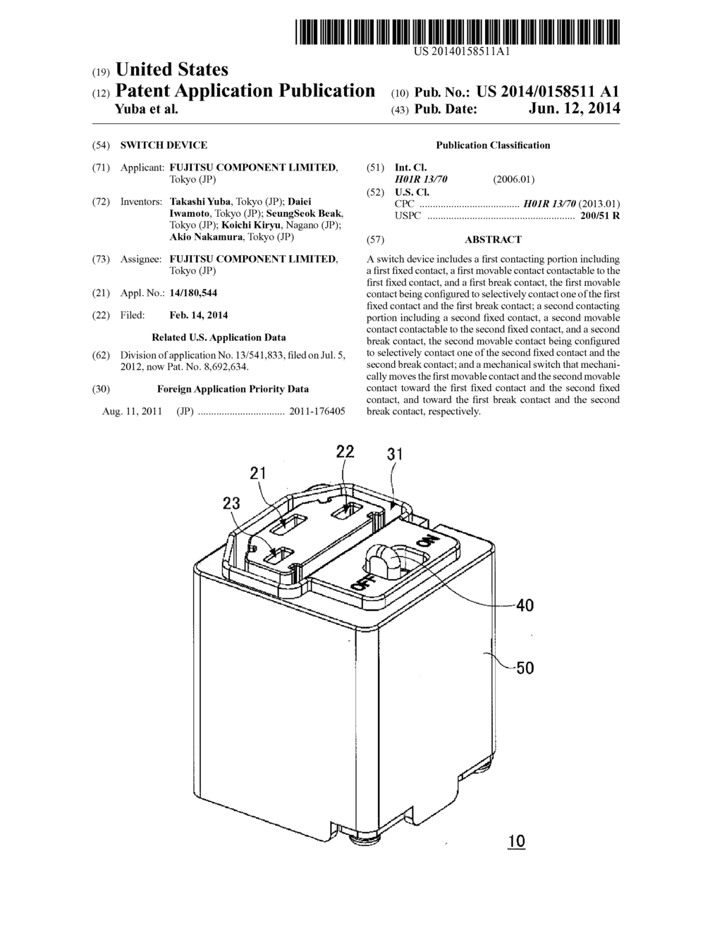 SWITCH DEVICE - diagram, schematic, and image 01