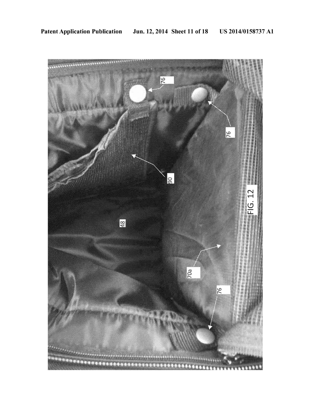 Gym Locker Organizer Bag - diagram, schematic, and image 12