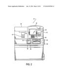 AUTOMATED BANKING MACHINE THAT OUTPUTS INTERFERENCE SIGNALS TO JAM READING     ABILITY OF UNAUTHORIZED CARD READER DEVICES diagram and image