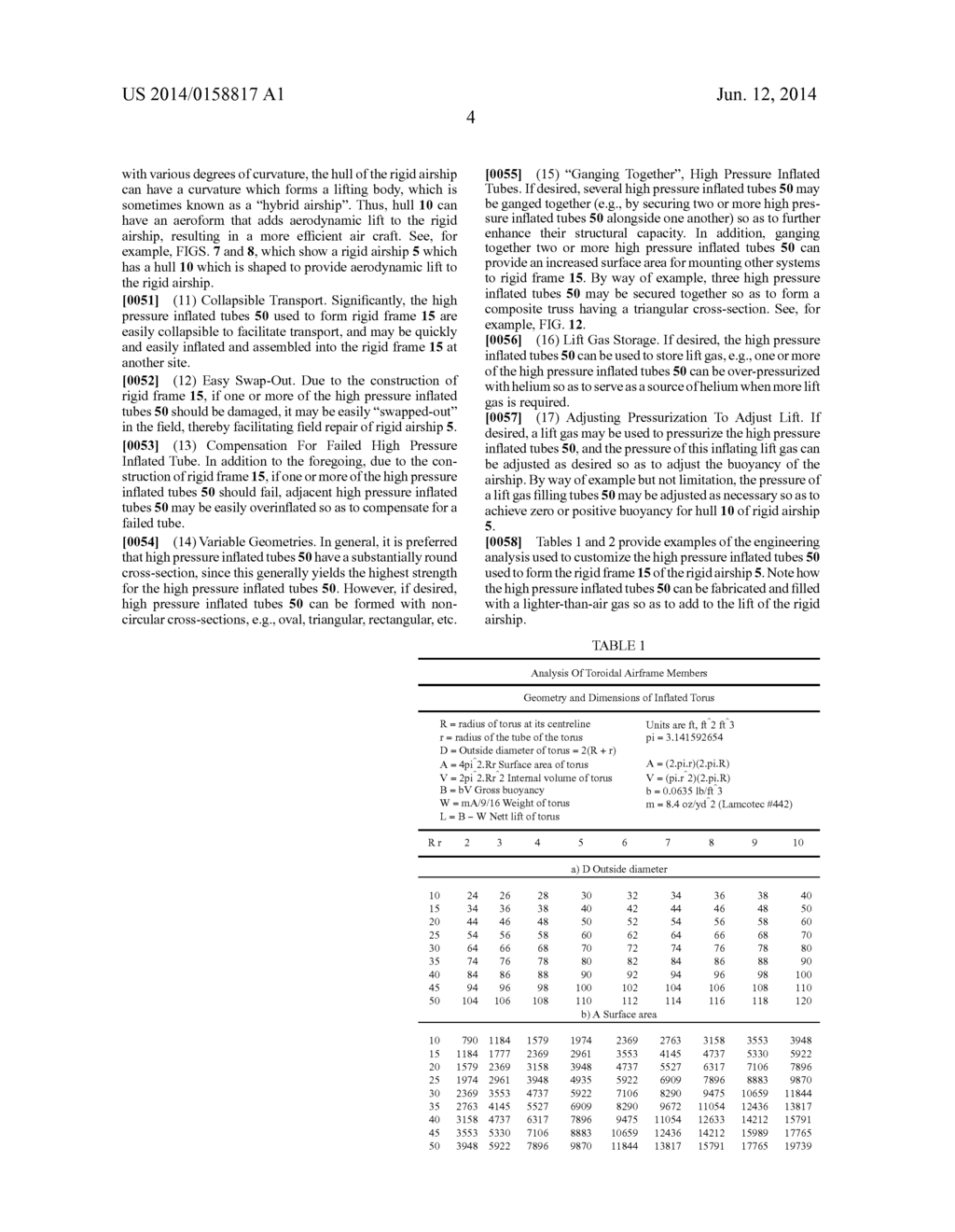 RIGID AIRSHIP UTILIZING A RIGID FRAME FORMED BY HIGH PRESSURE INFLATED     TUBES - diagram, schematic, and image 11