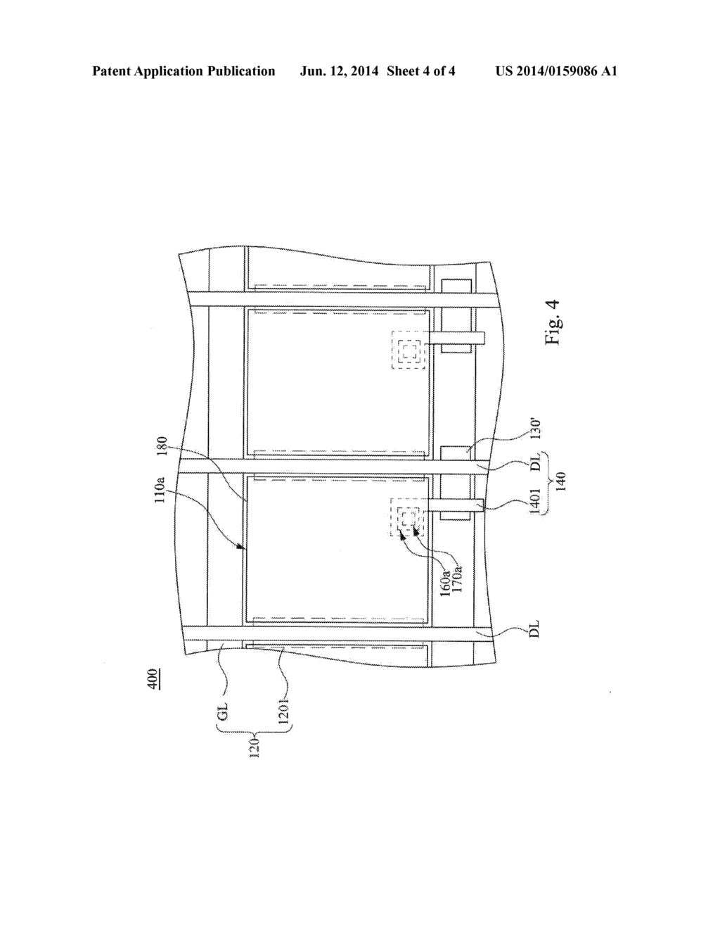 ACTIVE DEVICE ARRAY SUBSTRATE AND DISPLAY PANEL - diagram, schematic, and image 05