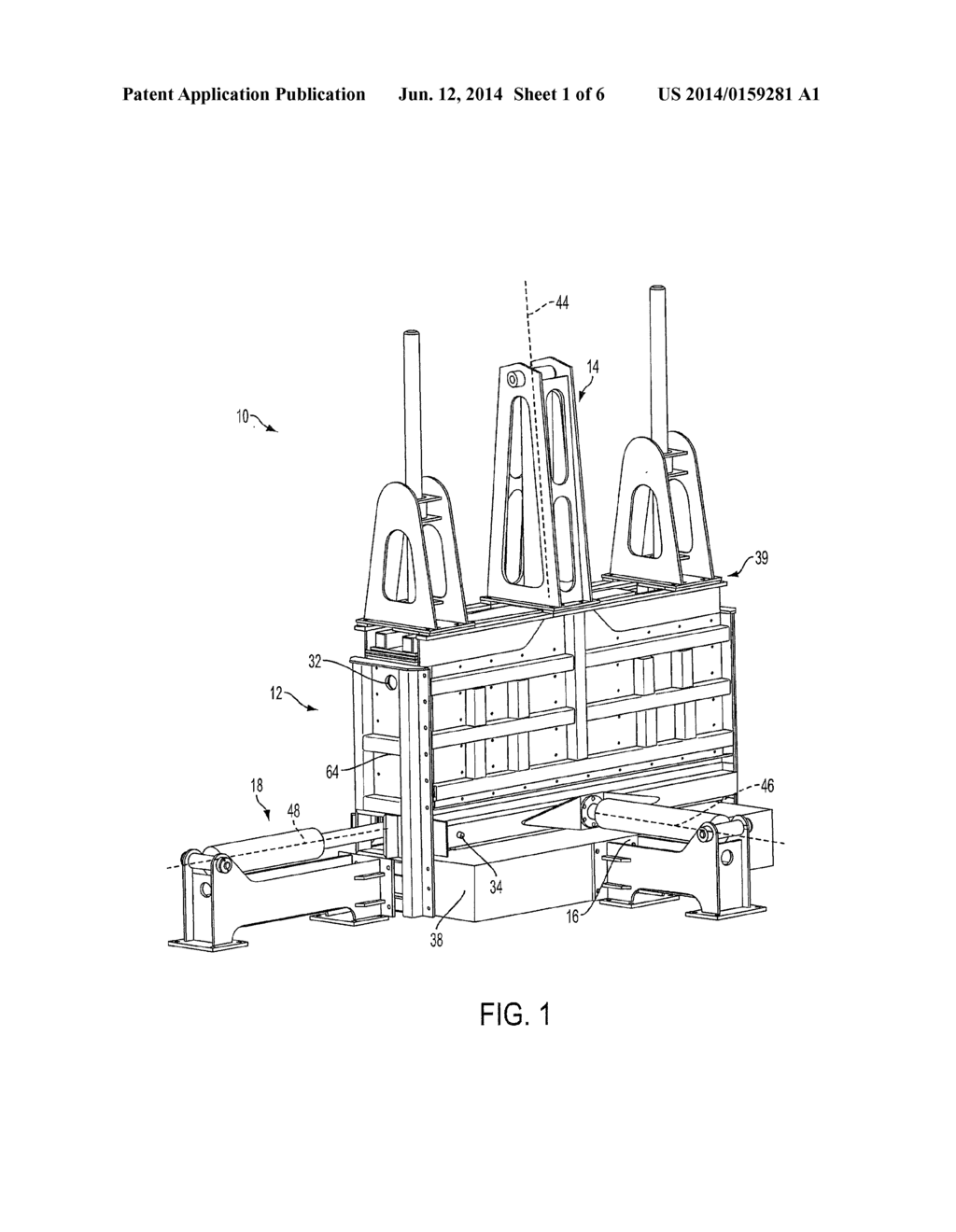 FORMATION PRESS FOR THREE-DIMENSIONAL PREFORM MANUFACTURE - diagram, schematic, and image 02