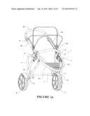 COLLAPSIBLE TWO SEAT PERAMBULATOR diagram and image