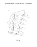 HOLDING AID FOR A PERSONAL, HAND-HELD, TABLET-SHAPED DEVICE AND METHODS OF     USE diagram and image