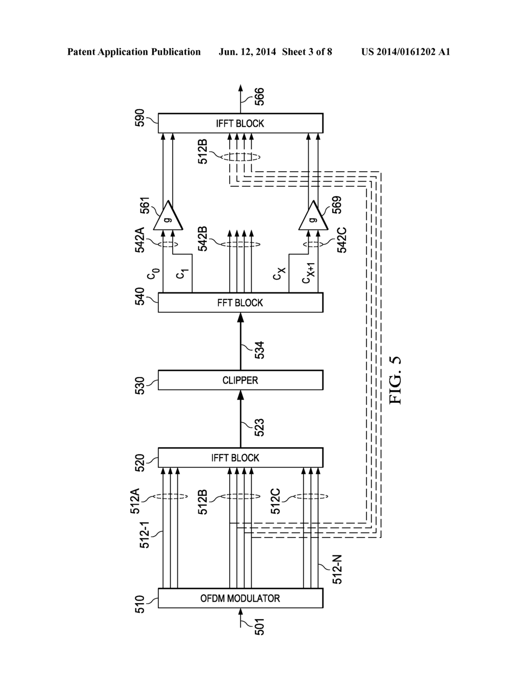 METHOD, SYSTEM AND APPARATUS FOR REDUCING THE PEAK-TO-AVERAGE RATIO OF A     SIGNAL - diagram, schematic, and image 04