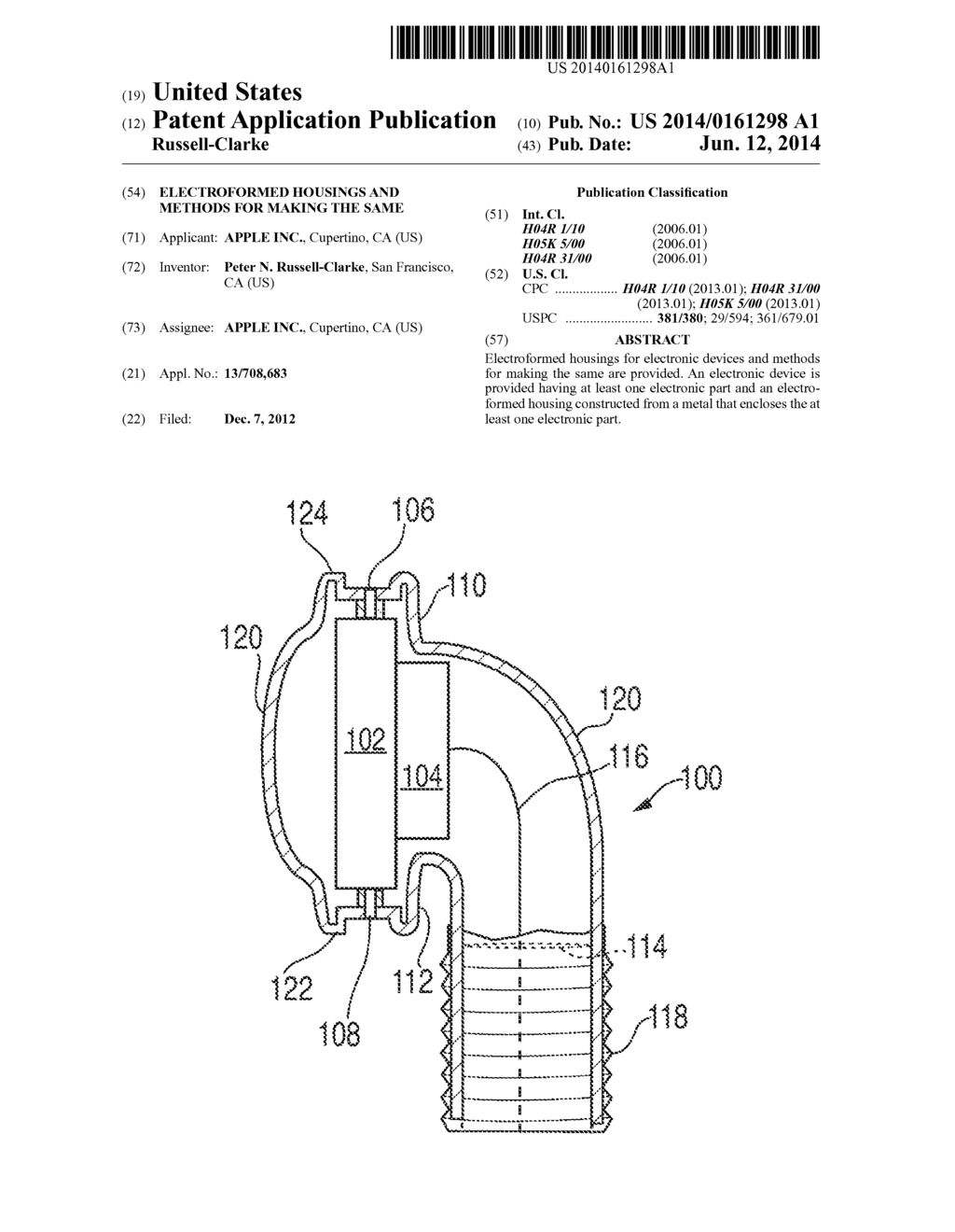 ELECTROFORMED HOUSINGS AND METHODS FOR MAKING THE SAME - diagram, schematic, and image 01