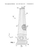 TURBINE COMPONENT HAVING COOLING PASSAGES WITH VARYING DIAMETER diagram and image