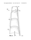 TURBINE COMPONENT HAVING COOLING PASSAGES WITH VARYING DIAMETER diagram and image