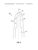 TURBINE COMPONENT HAVING COOLING PASSAGES WITH VARYING DIAMETER diagram and image