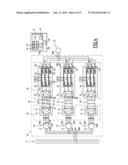 Electric drivetrain of a device, and gas compression equipment including     such a drivetrain diagram and image