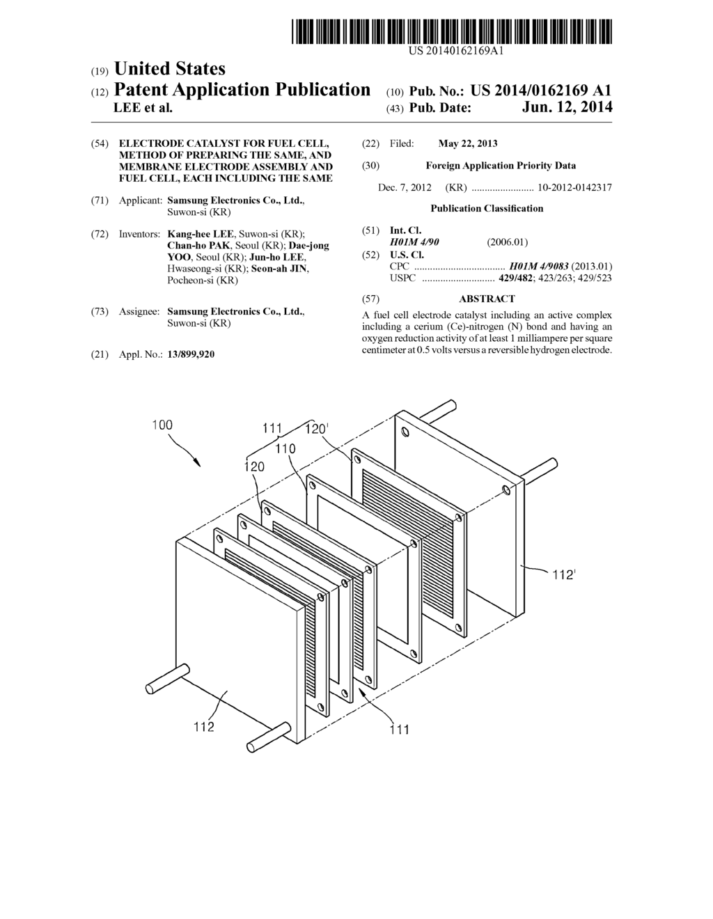 ELECTRODE CATALYST FOR FUEL CELL, METHOD OF PREPARING THE SAME, AND     MEMBRANE ELECTRODE ASSEMBLY AND FUEL CELL, EACH INCLUDING THE SAME - diagram, schematic, and image 01