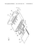 CONNECTOR, CONNECTOR ASSEMBLY, AND CABLE FOR USE IN THE CONNECTOR ASSEMBLY diagram and image