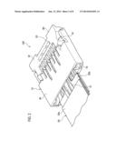 CONNECTOR, CONNECTOR ASSEMBLY, AND CABLE FOR USE IN THE CONNECTOR ASSEMBLY diagram and image