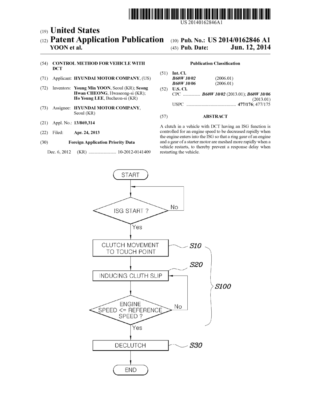 CONTROL METHOD FOR VEHICLE WITH DCT - diagram, schematic, and image 01