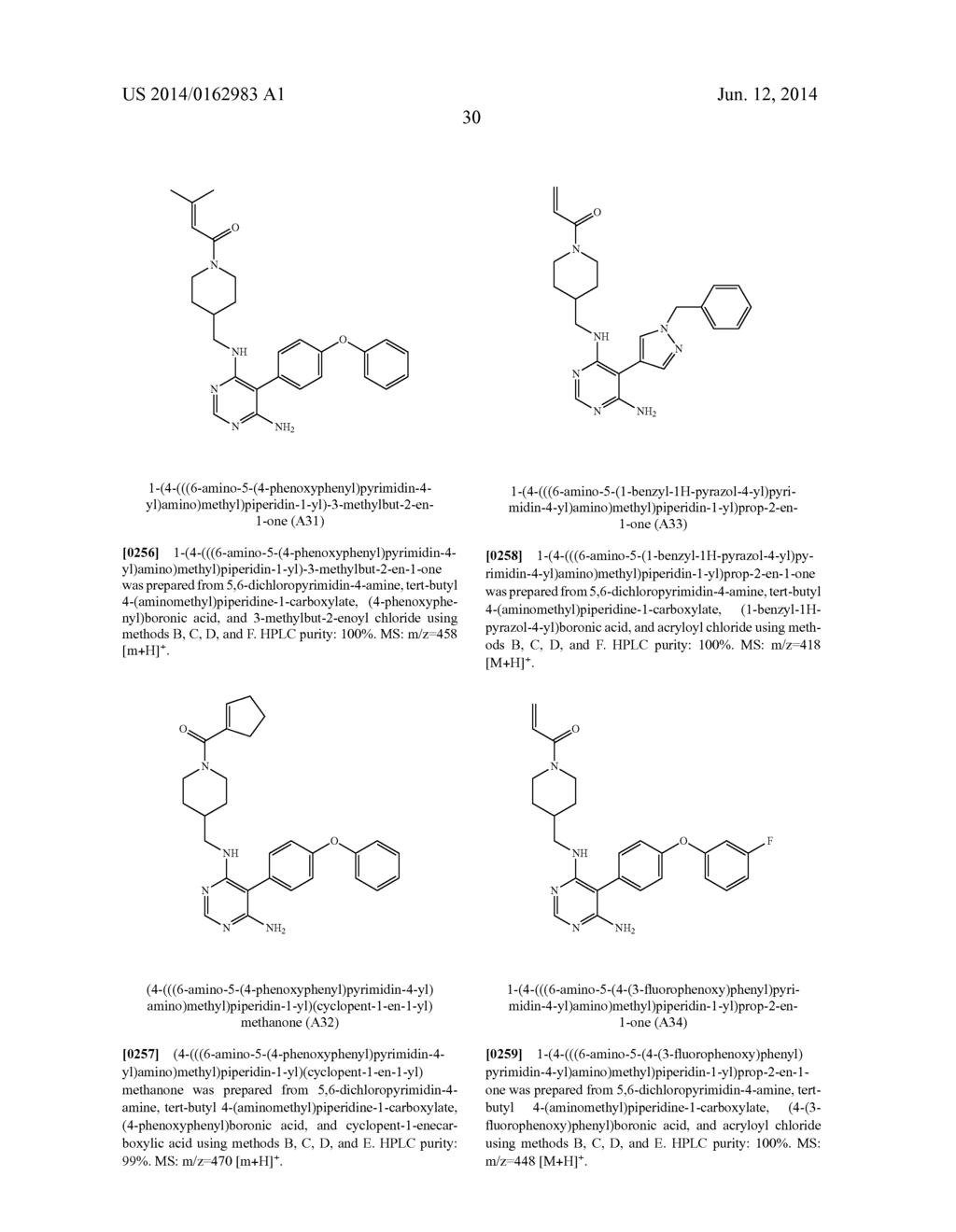 Compositions and Methods for the Production of Pyrimidine and Pyridine     Compounds with BTK Inhibitory Activity - diagram, schematic, and image 37