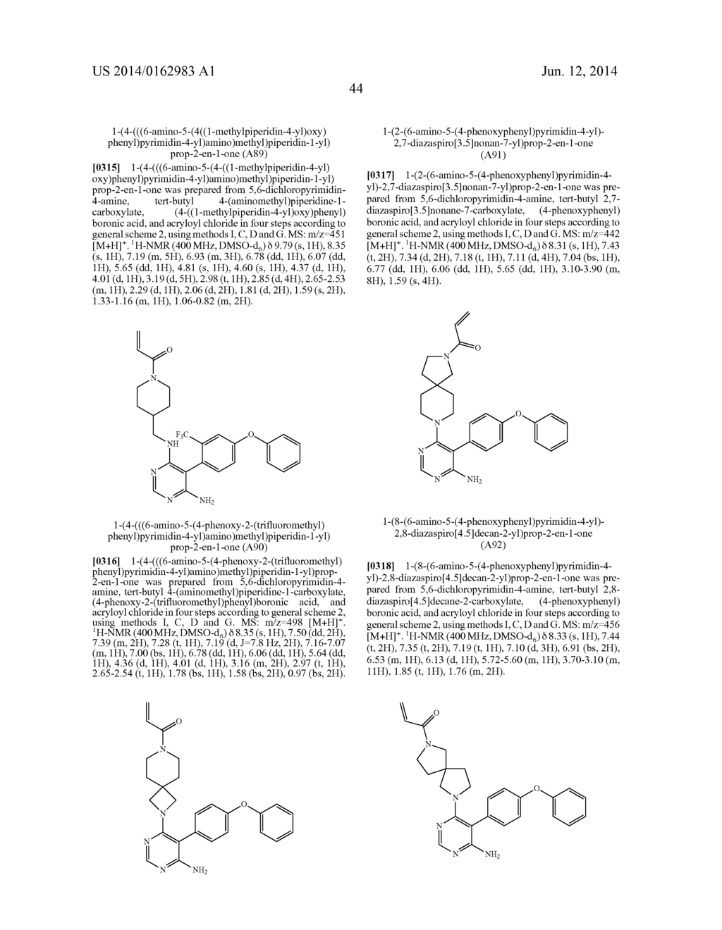 Compositions and Methods for the Production of Pyrimidine and Pyridine     Compounds with BTK Inhibitory Activity - diagram, schematic, and image 51
