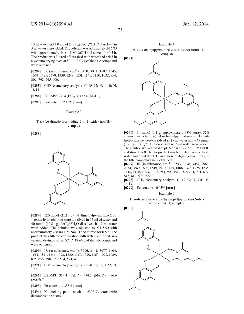 FE(III) COMPLEX COMPOUNDS FOR THE TREATMENT AND PROPHYLAXIS OF IRON     DEFICIENCY SYMPTOMS AND IRON DEFICIENCY ANEMIAS - diagram, schematic, and image 22