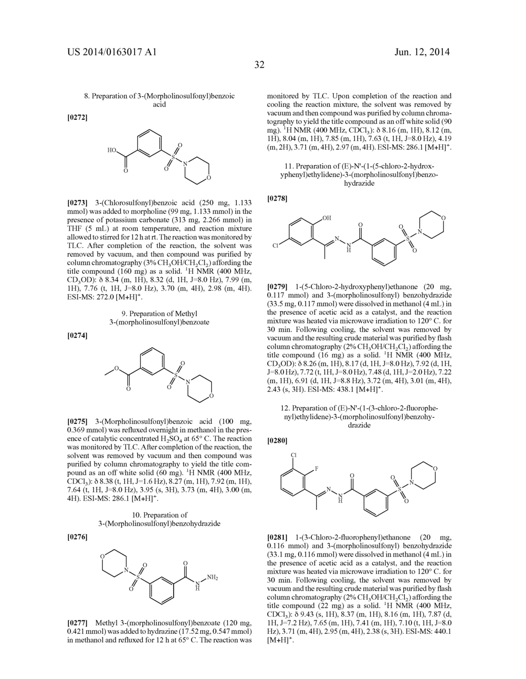 SUBSTITUTED (E)-N'-(1-PHENYLETHYLIDENE)BENZOHYDRAZIDE ANALOGS AS HISTONE     DEMETHYLASE INHIBITORS - diagram, schematic, and image 33