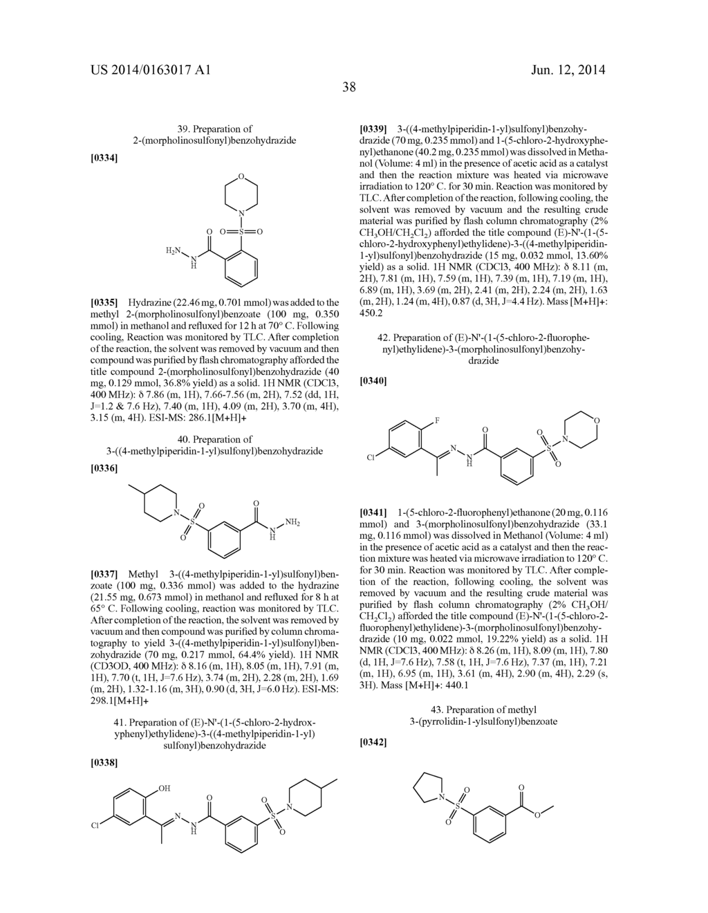 SUBSTITUTED (E)-N'-(1-PHENYLETHYLIDENE)BENZOHYDRAZIDE ANALOGS AS HISTONE     DEMETHYLASE INHIBITORS - diagram, schematic, and image 39