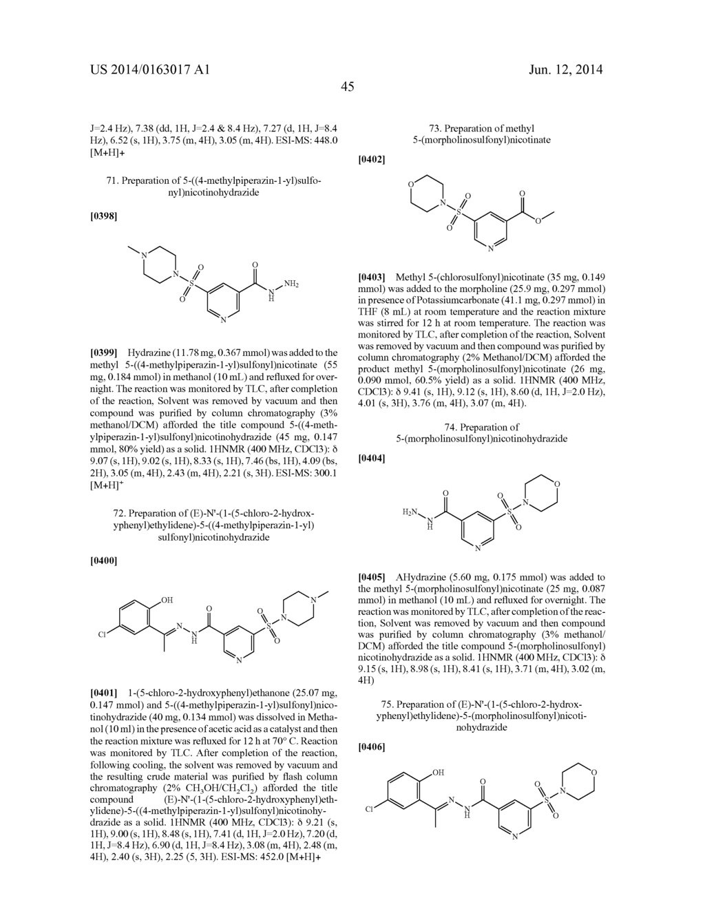 SUBSTITUTED (E)-N'-(1-PHENYLETHYLIDENE)BENZOHYDRAZIDE ANALOGS AS HISTONE     DEMETHYLASE INHIBITORS - diagram, schematic, and image 46