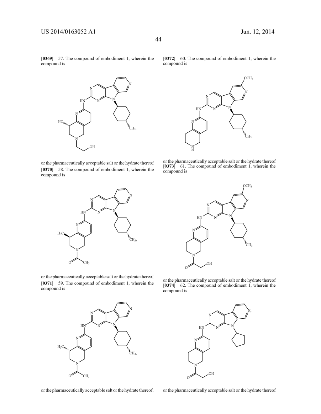 FUSED TRICYCLIC DUAL INHIBITORS OF CDK 4/6 AND FLT3 - diagram, schematic, and image 48