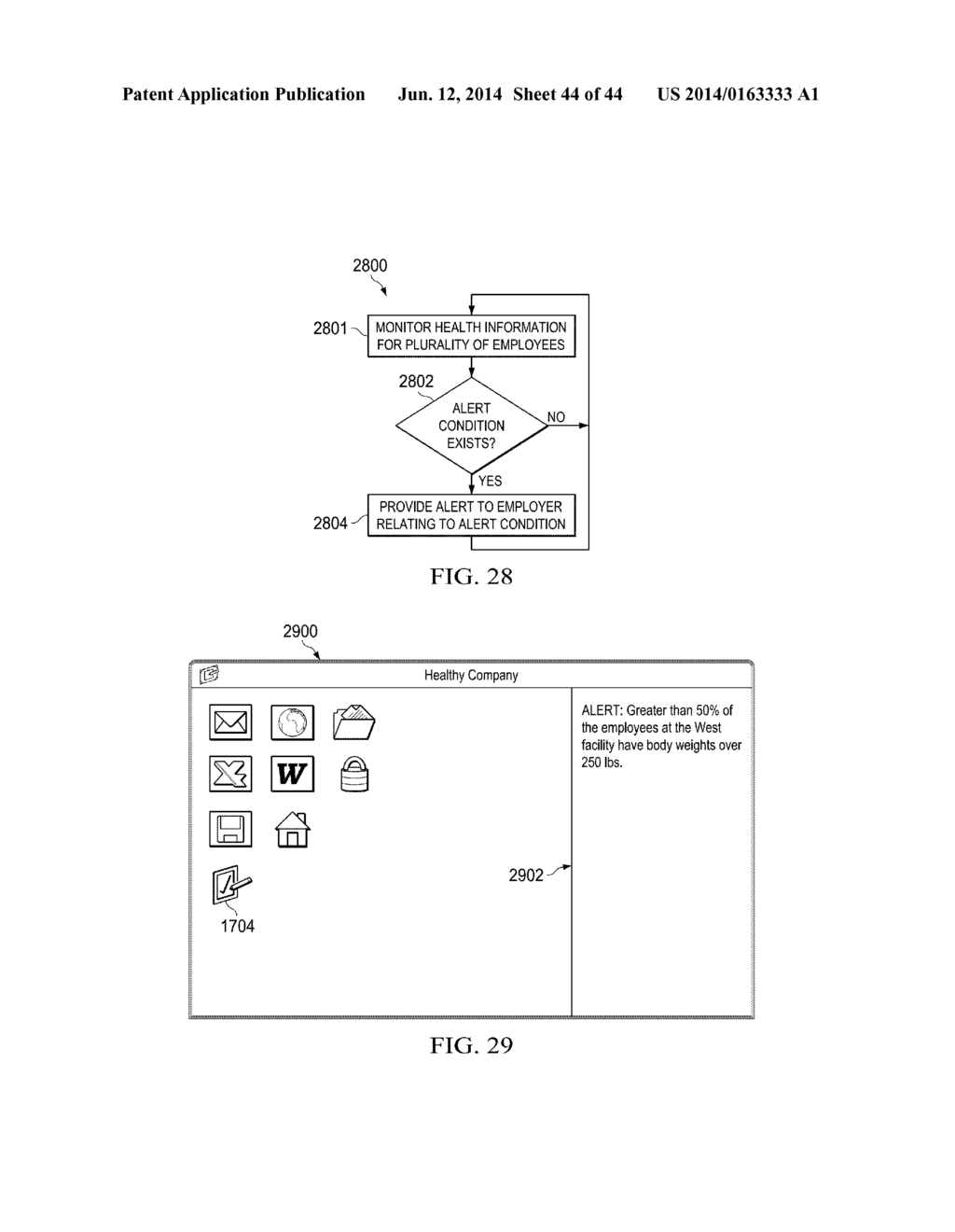 FLOOR MAT SYSTEM AND ASSOCIATED, COMPUTER MEDIUM AND COMPUTER-IMPLEMENTED     METHODS FOR MONITORING AND IMPROVING HEALTH AND PRODUCTIVITY OF EMPLOYEES - diagram, schematic, and image 45