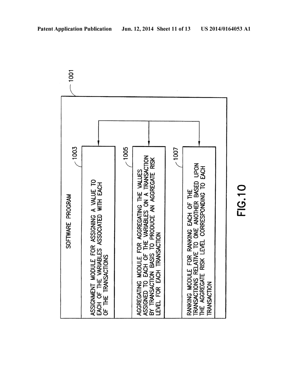 Method, Software Program, And System For Ranking Relative Risk Of A     Plurality Of Transactions - diagram, schematic, and image 12