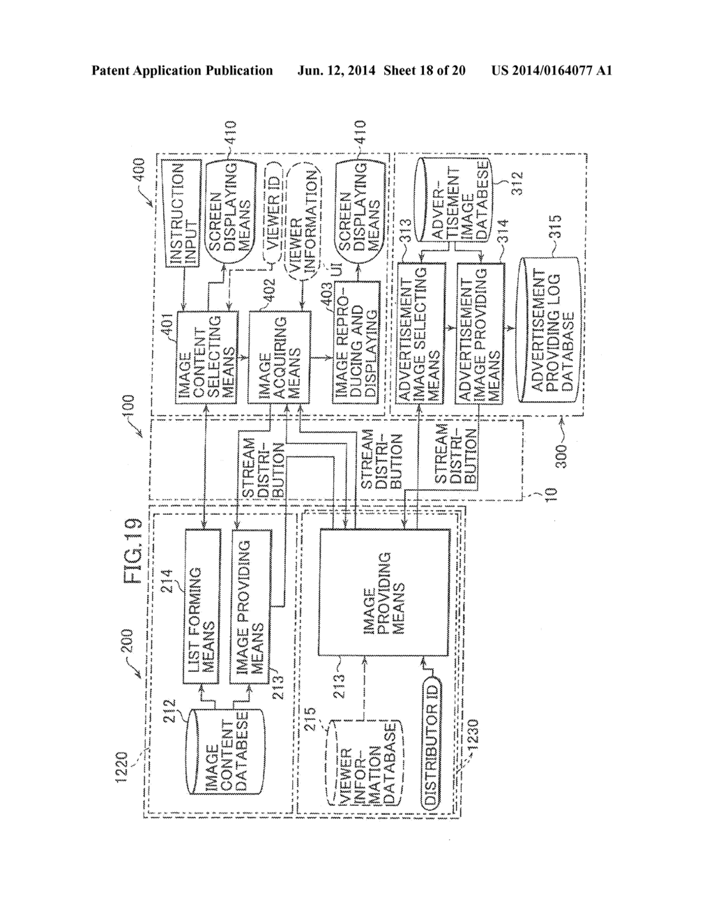 IMAGE CONTENT AND ADVERTISEMENT DATA PROVIDING METHOD, SYSTEM, AND     APPARATUS - diagram, schematic, and image 19