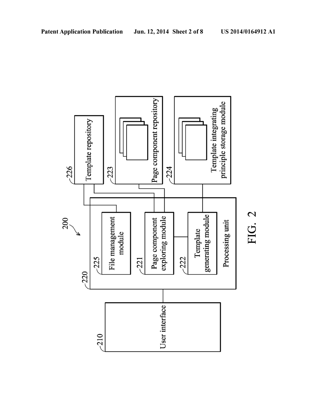 GENERATING SYSTEM, METHOD OF INTERACTIVE PAGE TEMPLATES AND STORAGE MEDIUM     THEREOF - diagram, schematic, and image 03
