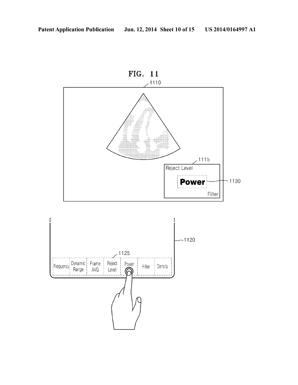 ULTRASOUND APPARATUS AND METHOD OF INPUTTING INFORMATION INTO THE SAME - diagram, schematic, and image 11