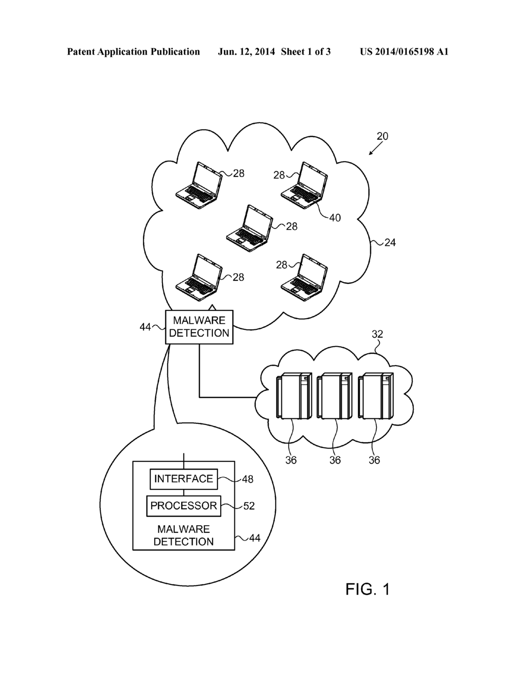 SYSTEM AND METHOD FOR MALWARE DETECTION USING MULTIDIMENSIONAL FEATURE     CLUSTERING - diagram, schematic, and image 02