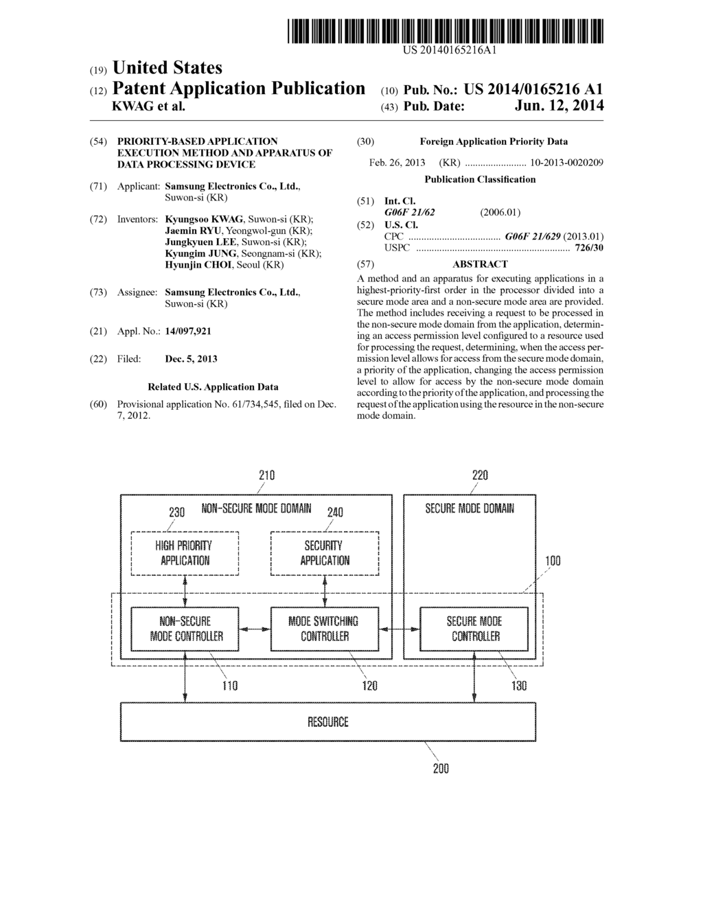 PRIORITY-BASED APPLICATION EXECUTION METHOD AND APPARATUS OF DATA     PROCESSING DEVICE - diagram, schematic, and image 01