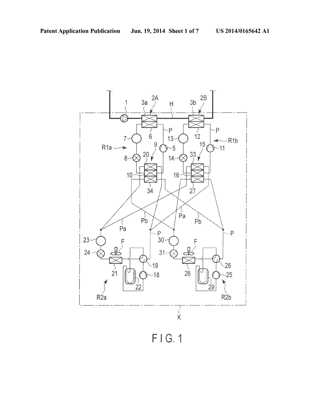 COMBINED CASCADE REFRIGERATION CYCLE APPARATUS - diagram, schematic, and image 02