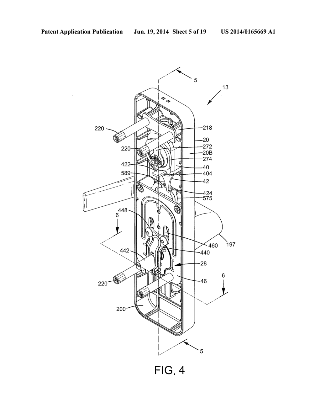 Outer Operational Device for a Door Lock - diagram, schematic, and image 06