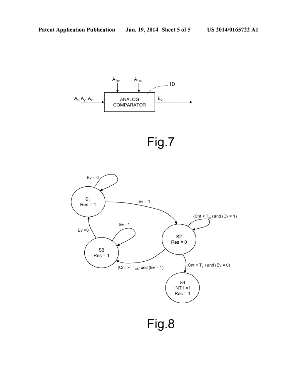 SENSOR DEVICE PROVIDED WITH A CIRCUIT FOR DETECTION OF SINGLE OR MULTIPLE     EVENTS FOR GENERATING CORRESPONDING INTERRUPT SIGNALS - diagram, schematic, and image 06