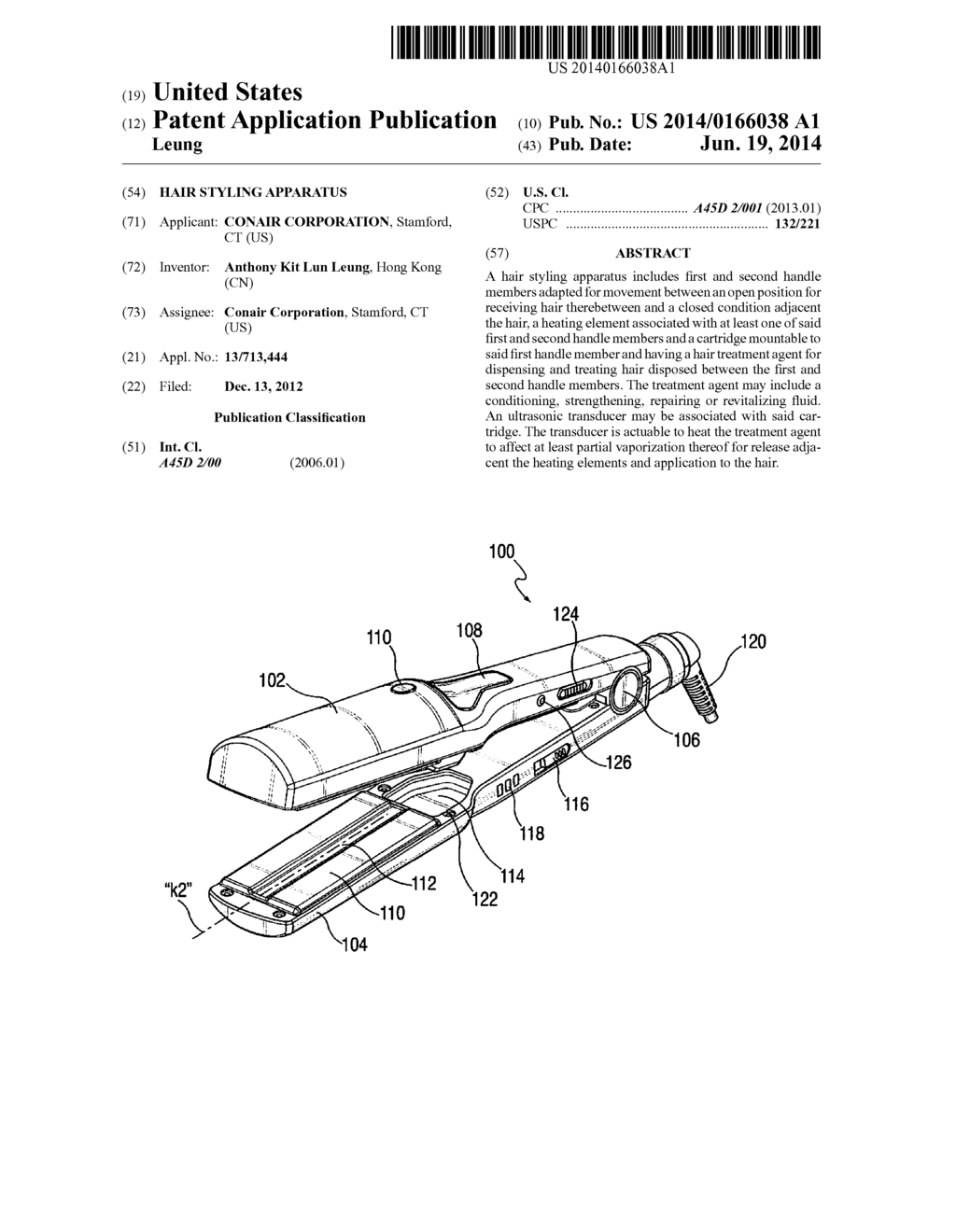 HAIR STYLING APPARATUS - diagram, schematic, and image 01