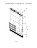 COMBINATION OF ROMAN SHADE AND HONEYCOMB SHADE diagram and image