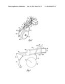 TILLAGE DEVICE FOR AGRICULTURAL MACHINERY OR IMPLEMENTS TO REDUCE     COMPACTION CAUSED BY WHEELS IN A FIELD diagram and image