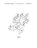 TILLAGE DEVICE FOR AGRICULTURAL MACHINERY OR IMPLEMENTS TO REDUCE     COMPACTION CAUSED BY WHEELS IN A FIELD diagram and image