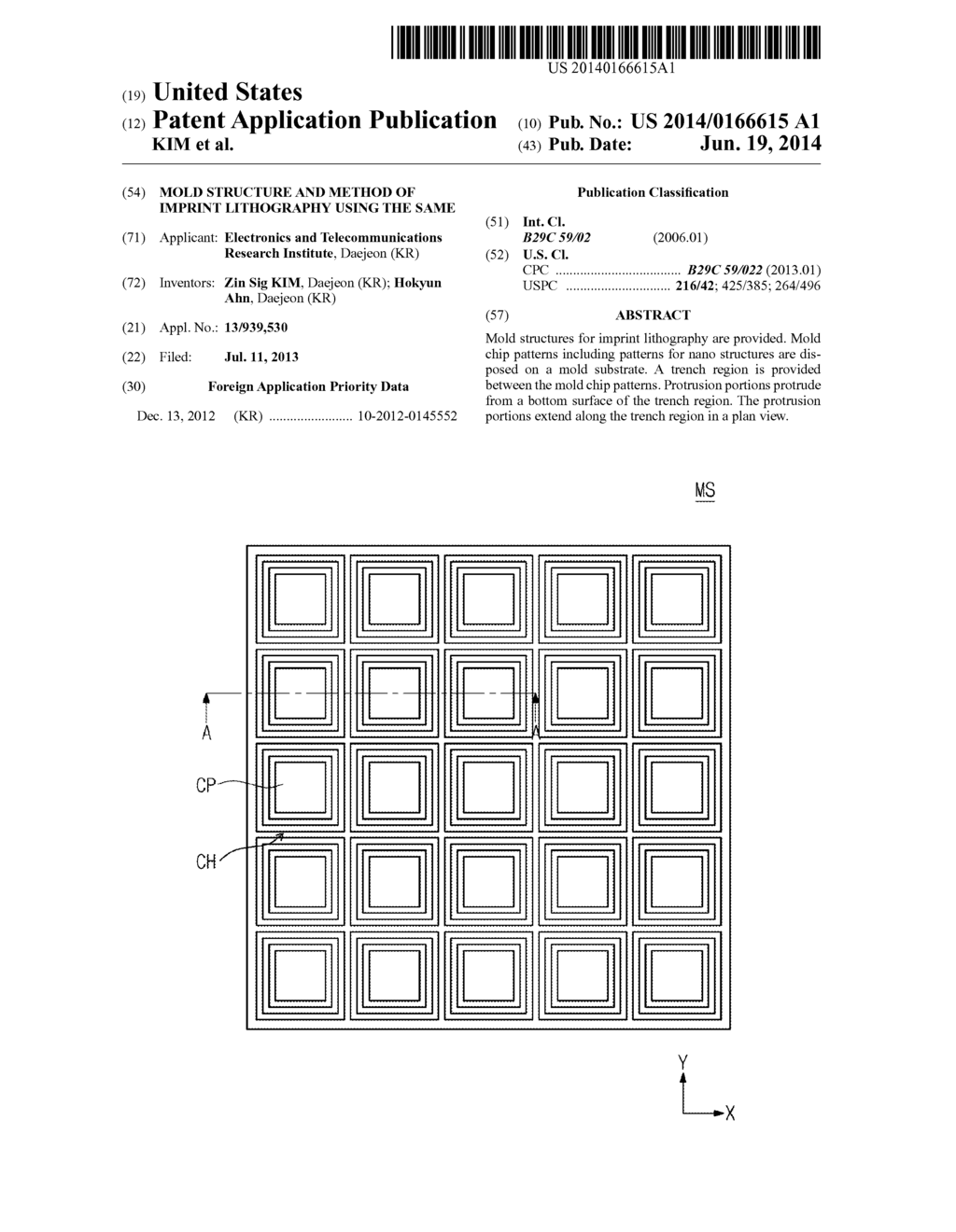 MOLD STRUCTURE AND METHOD OF IMPRINT LITHOGRAPHY USING THE SAME - diagram, schematic, and image 01