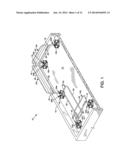 Collapsible safety rail system diagram and image