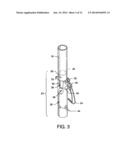 Collapsible safety rail system diagram and image