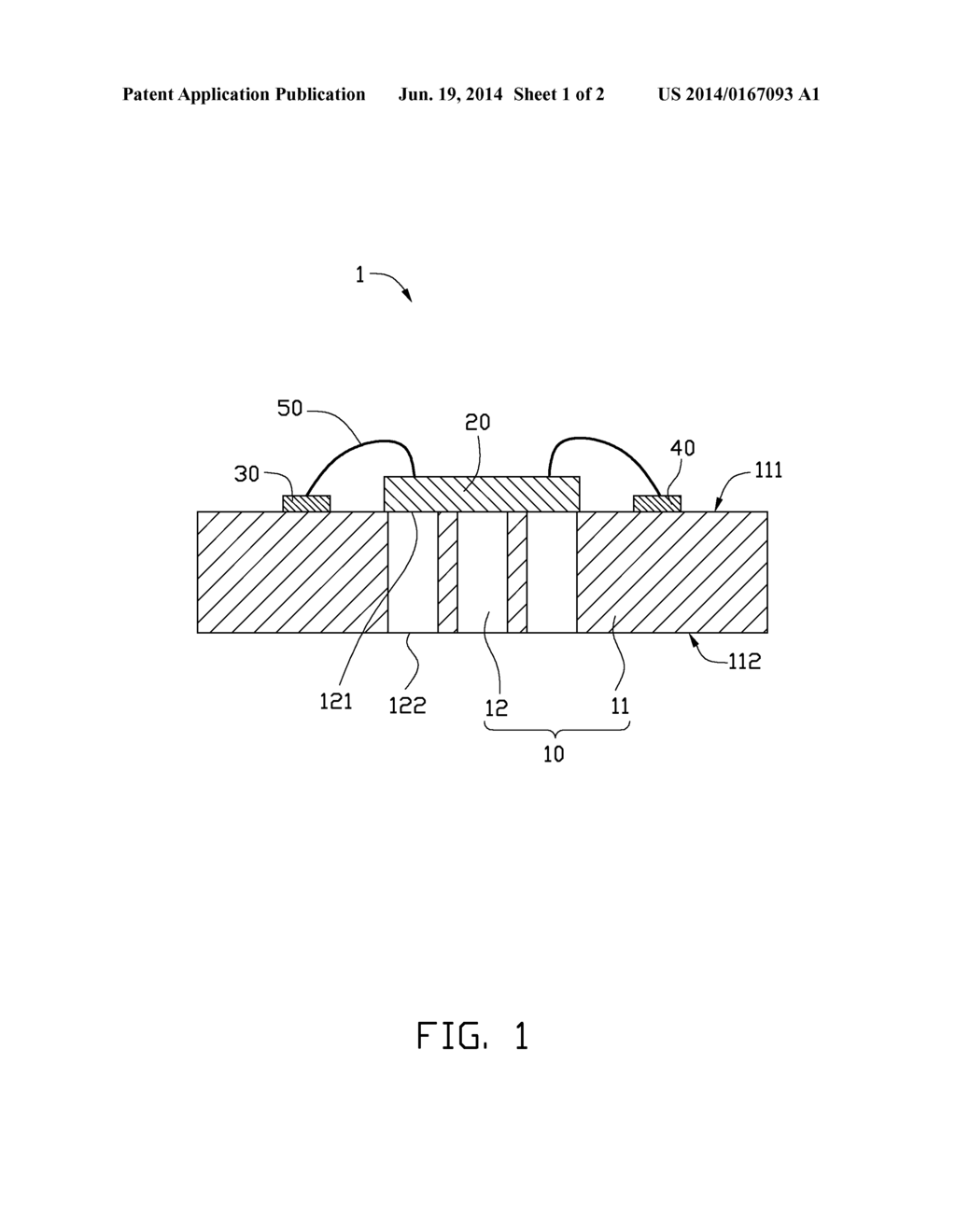 LIGHT EMITTING DIODE HAVING A PLURALITY OF HEAT CONDUCTIVE COLUMNS - diagram, schematic, and image 02