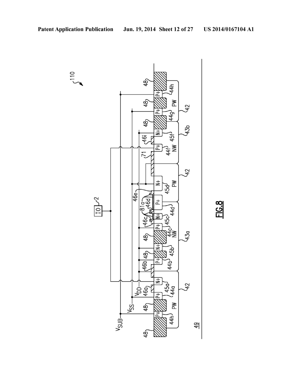 INTERFACE PROTECTION DEVICE WITH INTEGRATED SUPPLY CLAMP AND METHOD OF     FORMING THE SAME - diagram, schematic, and image 13