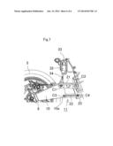 FRONT WHEEL SUPPORTING STRUCTURE FOR STRADDLE-TYPE VEHICLE diagram and image