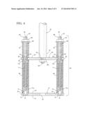 ELEVATED CRADLE FOR SUPPORTING CONDUITS  EXTENDING BETWEEN A VEHICLE     TRACTOR AND TRAILER diagram and image