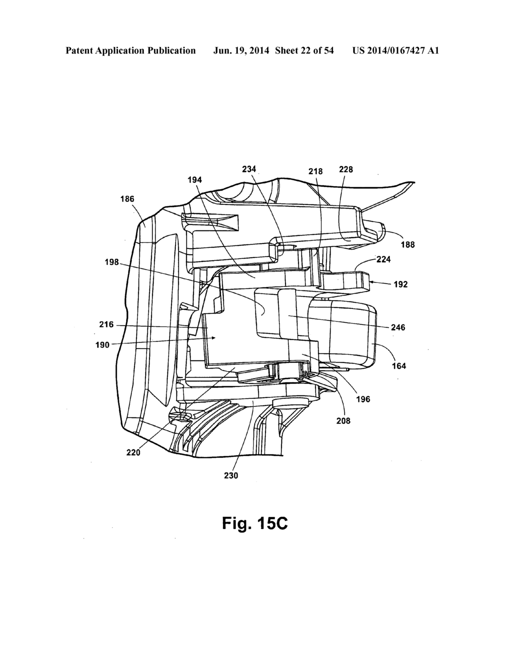 RELEASE HANDLE ASSEMBLY HAVING INERTIAL BLOCKING MEMBER - diagram, schematic, and image 23