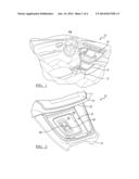 MOBILE DEVICE RETENTION AND CHARGING TRAY diagram and image