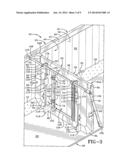 RENDERING TRAILER WITH DUMP BOX HAVING A CENTER GATE diagram and image