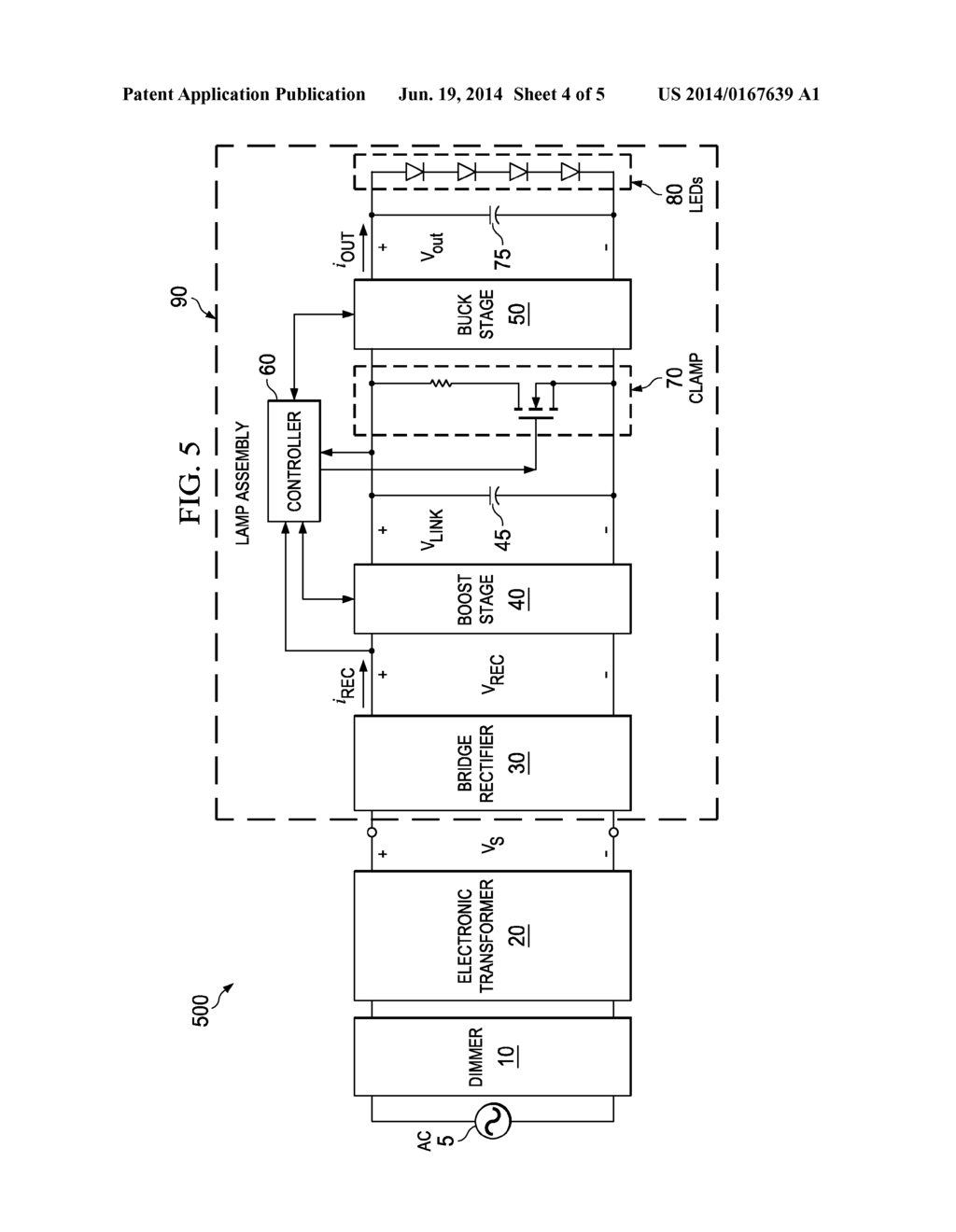 SYSTEMS AND METHODS FOR LOW-POWER LAMP COMPATIBILITY WITH A LEADING-EDGE     DIMMER AND AN ELECTRONIC TRANSFORMER - diagram, schematic, and image 05